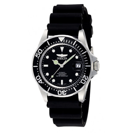 INVICTA Men's Pro Diver 40mm Automatic Black Silicone Strap 200m Watch