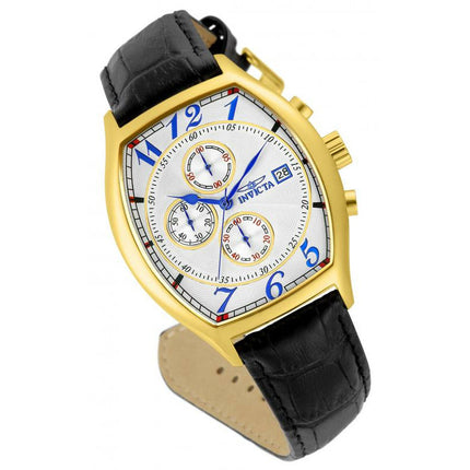 INVICTA Men's Classic Tonneux Leather 43mm + FREE Extra Straps Watch