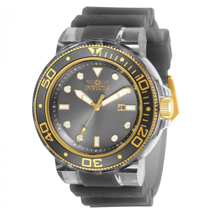 INVICTA Men's Pro Diver Giant Translucent Graphite Grey 51.5mm Watch