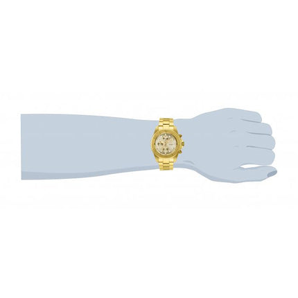 INVICTA Men's Pro Diver Sea Dweller 43mm Chronograph Watch Gold