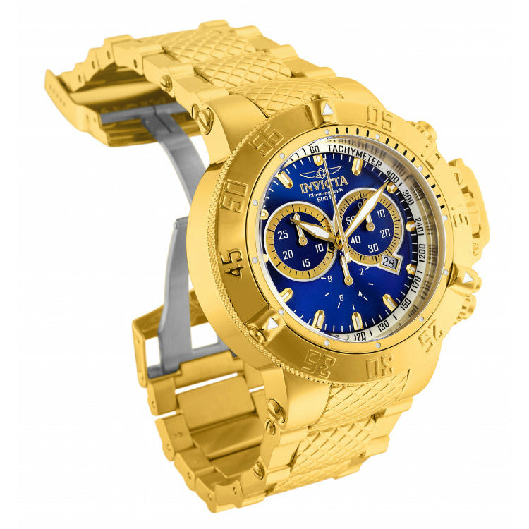 INVICTA Men's SUBAQUA NOMA III Chronograph Gold/Blue Steel 50mm Watch