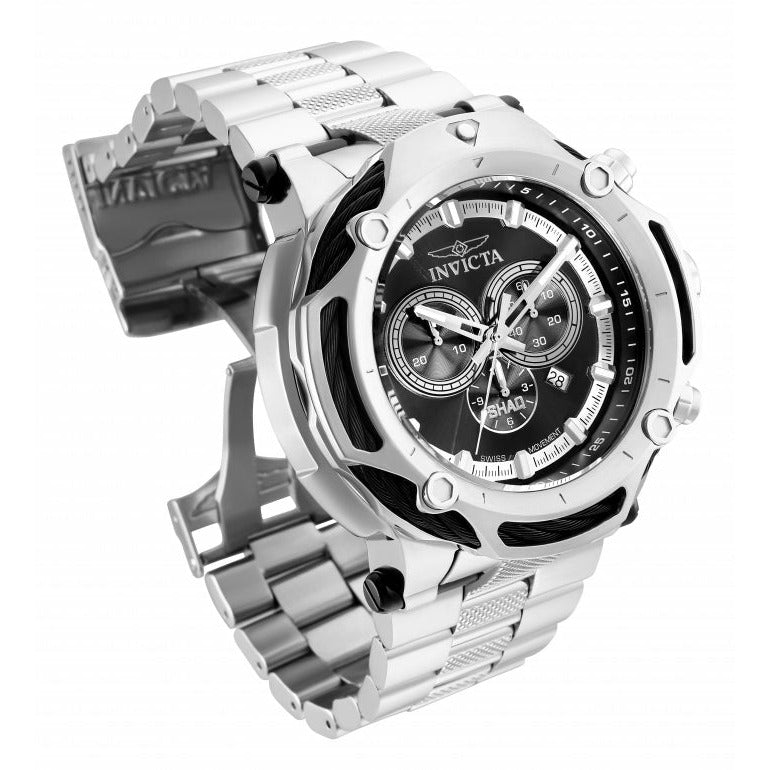 INVICTA Men's SHAQ Chronograph 60mm Steel Silver/Black Watch