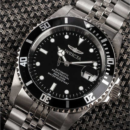 INVICTA Men's 42mm Jubilee Automatic Pro Diver Silver/Black Watch