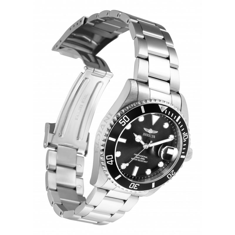 INVICTA Women's Pro Diver Lady Urchin 200m 38mm Silver/Black Watch