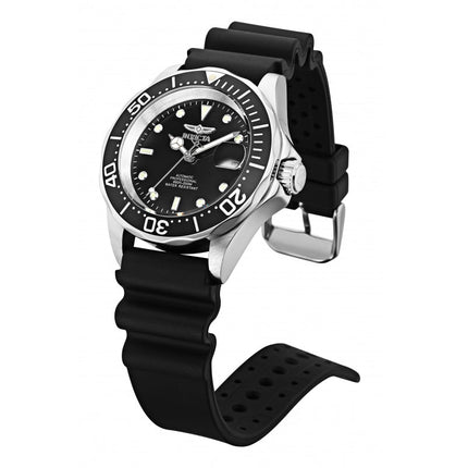 INVICTA Men's Pro Diver 40mm Automatic Black Silicone Strap 200m Watch
