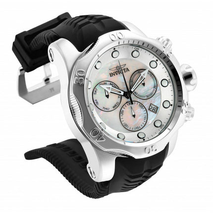 INVICTA Men's Venom Chronograph 1000m Silicone Black/Silver 54mm Watch