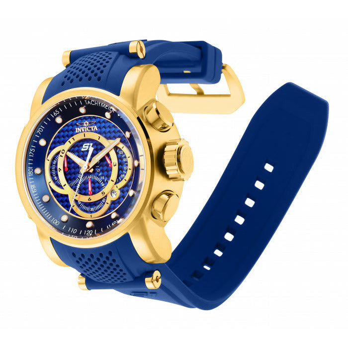 INVICTA Men's S1 Rally 52mm Gold/Blue Morocco Edition Watch
