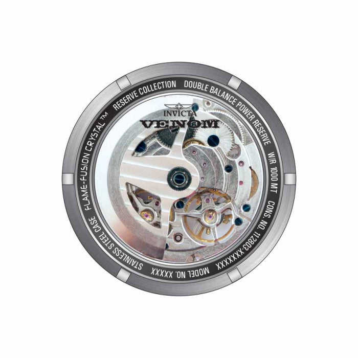 INVICTA Men's Reserve Venom Aluminium Grey Dual Turbine Power Reserve Automatic Watch