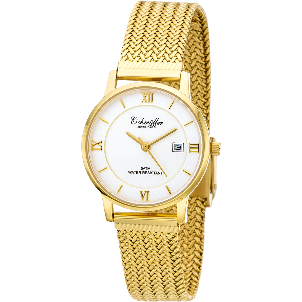 EICHMULLER since 1950 Mesh Strap Lady, Gold/White Watch