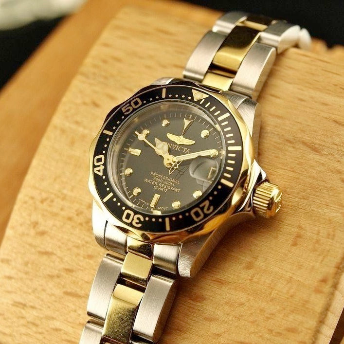 INVICTA Pro Diver Lady Petite 24.5mm Two Tone/Black Watch