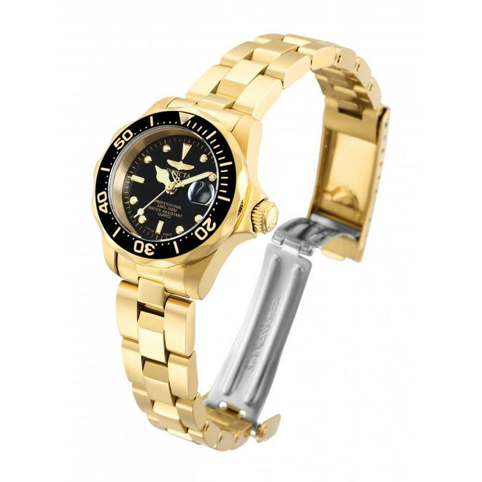 INVICTA Pro Diver Lady Petite 24.5mm Gold/Black Watch