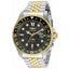 INVICTA Men's Pro Diver 43mm Two Tone Black Shark 100m Jubilee Bracelet Watch