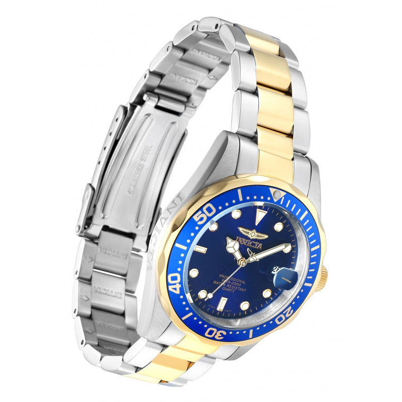 INVICTA Men's Pro Diver 38mm Two Tone Blue Watch