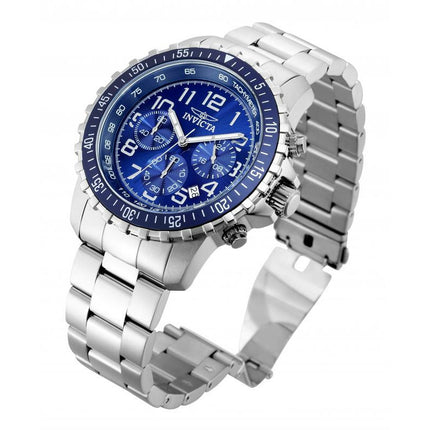 INVICTA Men's Classic Tachy Blue Steel 45mm Watch