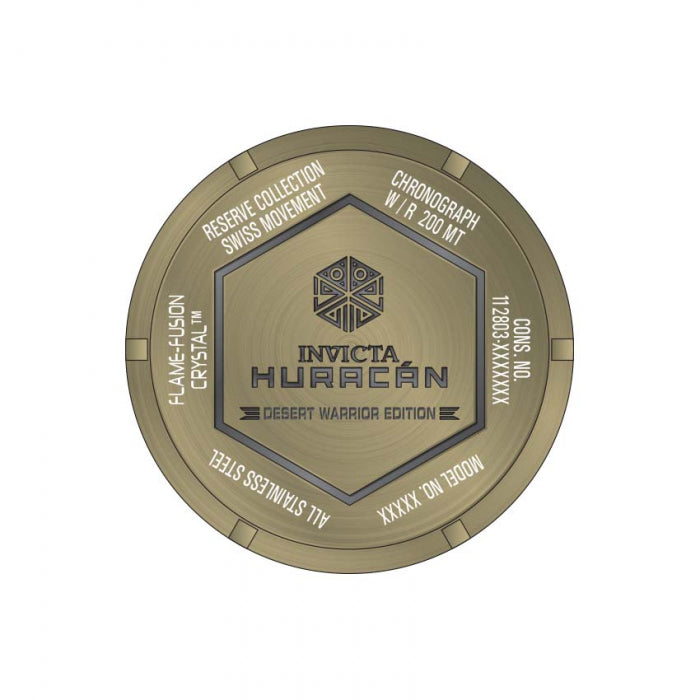 INVICTA Men's Huracan Titanium Khaki Desert Warrior Edition Watch
