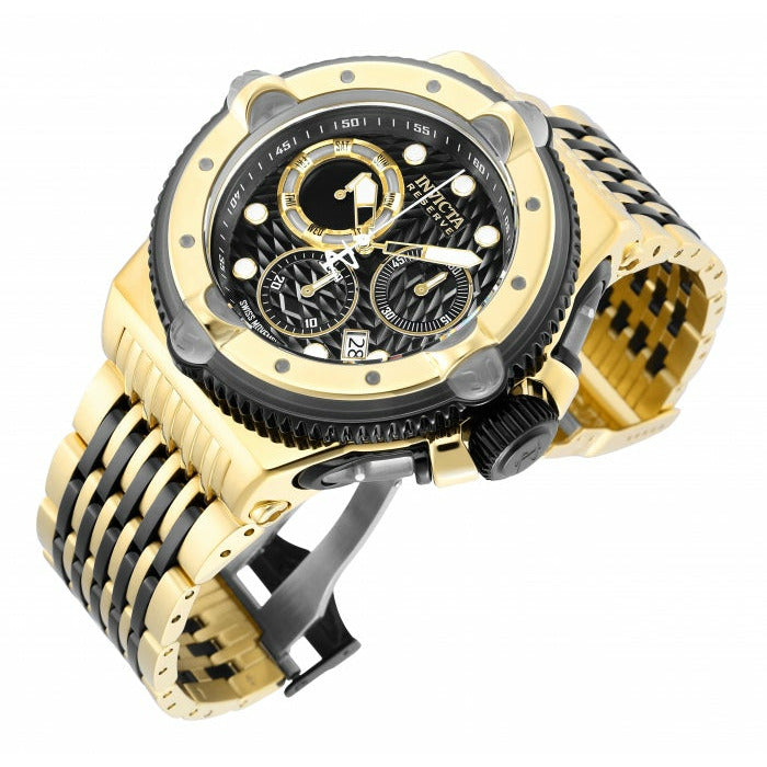 INVICTA Men's Sea Monster 56.3mm Gold/Black Watch