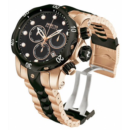 INVICTA Men's Venom Chronograph 1000m Steel Black/Rose Gold 54mm Watch
