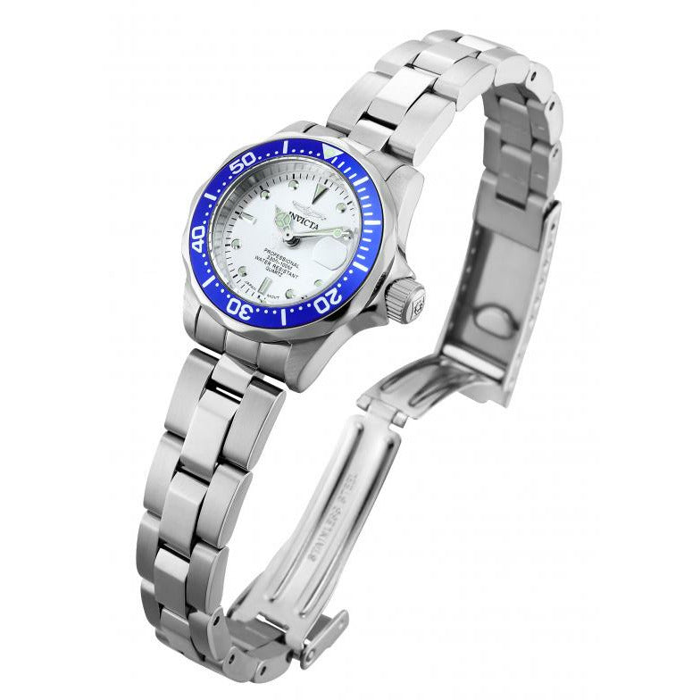 INVICTA Pro Diver Lady Petite 24.5mm Silver/White Watch