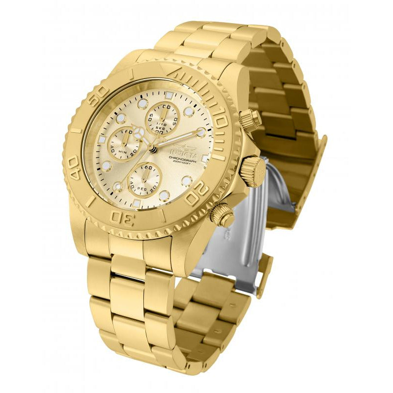 INVICTA Men's Sea Dweller Gold Tone 200M 43.5mm Watch