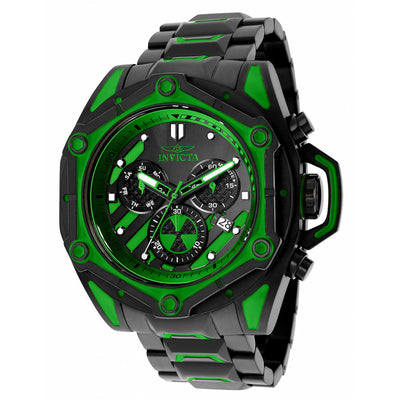 INVICTA Men's Sea Monster Chronograph Steel Black/Green 54mm Watch