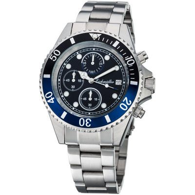 EICHMULLER since 1950 Diver Chrono 20ATM Silver/Blue Watch