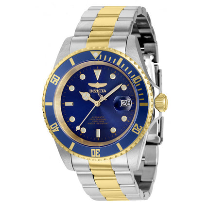 INVICTA Men's Pro Diver Automatic 43mm Two Tone Blue 200m Oyster Strap Watch