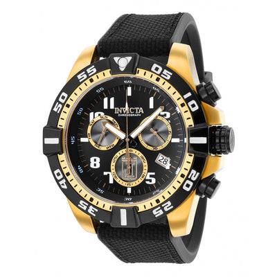 INVICTA Men's Jason Taylor JT 51mm Gold/Nylon Strap Chronograph Watch