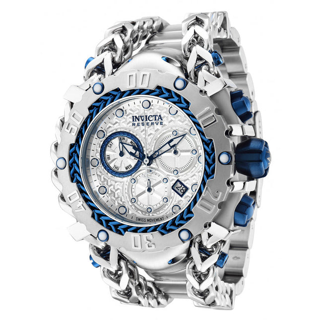 INVICTA Men's Reserve Gladiator Silver/Blue Chronograph 55mm Watch