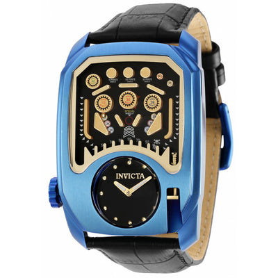 INVICTA Men's Cuadro Pinball Ionic Leather Blue 41mm Watch
