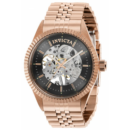 INVICTA Men's Classic Skeleton Automatic 43mm Steel/Gold Watch