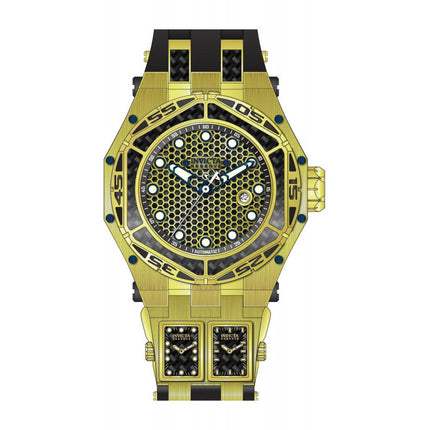 INVICTA Men's Carbon Hawk AUTOMATIC Black/Gold 54mm Watch