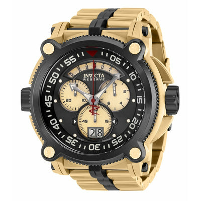 INVICTA Men's Sea Hunter Warrior Black/Gold Watch