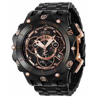 INVICTA Men's SHAQ Black Ionic/Rose Gold Diamond Edition Watch