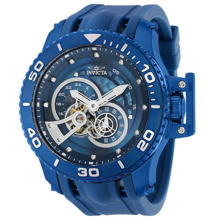 INVICTA Men's Colossus Pro Diver Automatic Diamond SCUBA Ionic Blue Watch