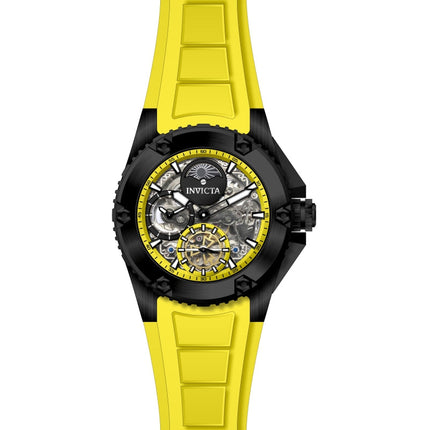 INVICTA Men's Akula Automatic 51mm Yellow / Black Silicone Skeleton Watch
