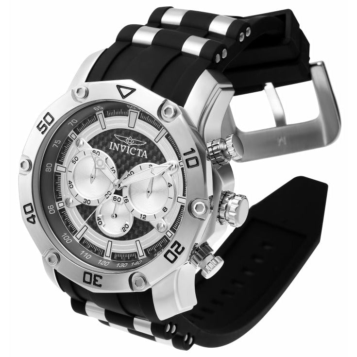 INVICTA Men's Elite Pro Diver 50mm Silver/Fiber Watch