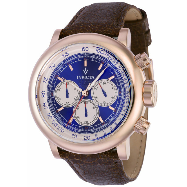 INVICTA Men's Vintage Chronograph Brown/Blue Watch