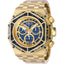 INVICTA Men's Carbon Hawk Chronograph Gold/Blue 54mm Watch