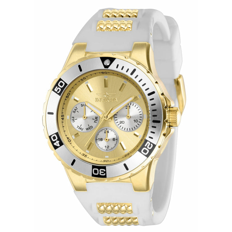 INVICTA Women's Aviator 38mm White/Gold Watch