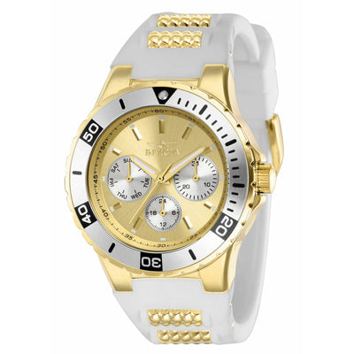 INVICTA Women's Aviator 38mm White/Gold Watch