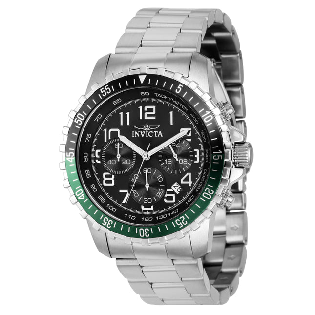 INVICTA Men's 45mm Classic Sport Chronograph Black/Green Watch