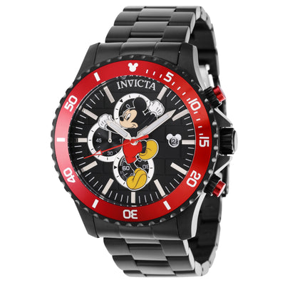 INVICTA Men's Disney Climbing Mickey Ltd Edition Chronograph 48mm Black/Red Watch