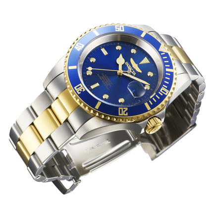 INVICTA Men's Pro Diver Automatic 43mm Two Tone Blue 200m Oyster Strap Watch