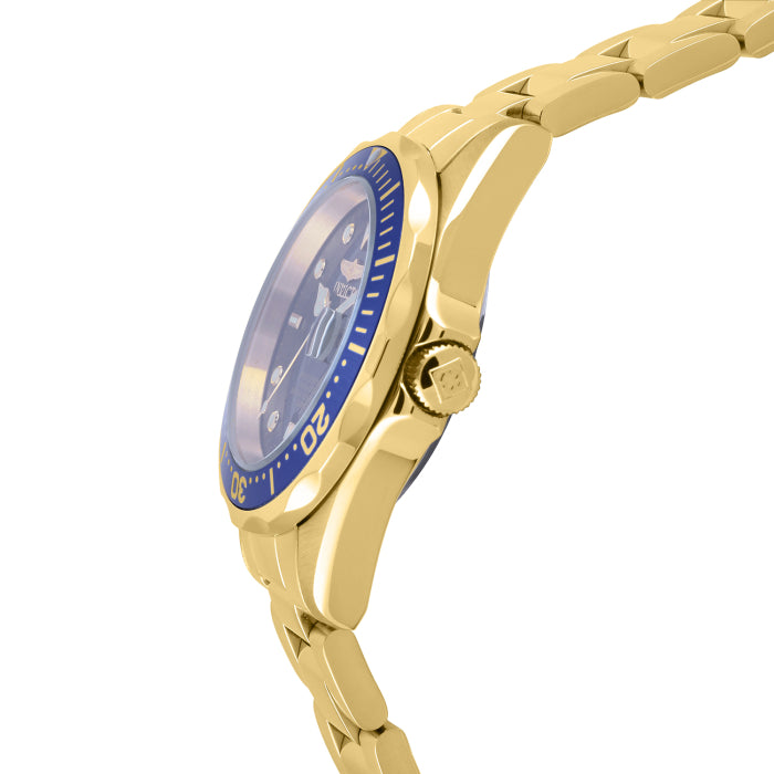 INVICTA Men's Pro Diver 38mm Watch Gold/Blue