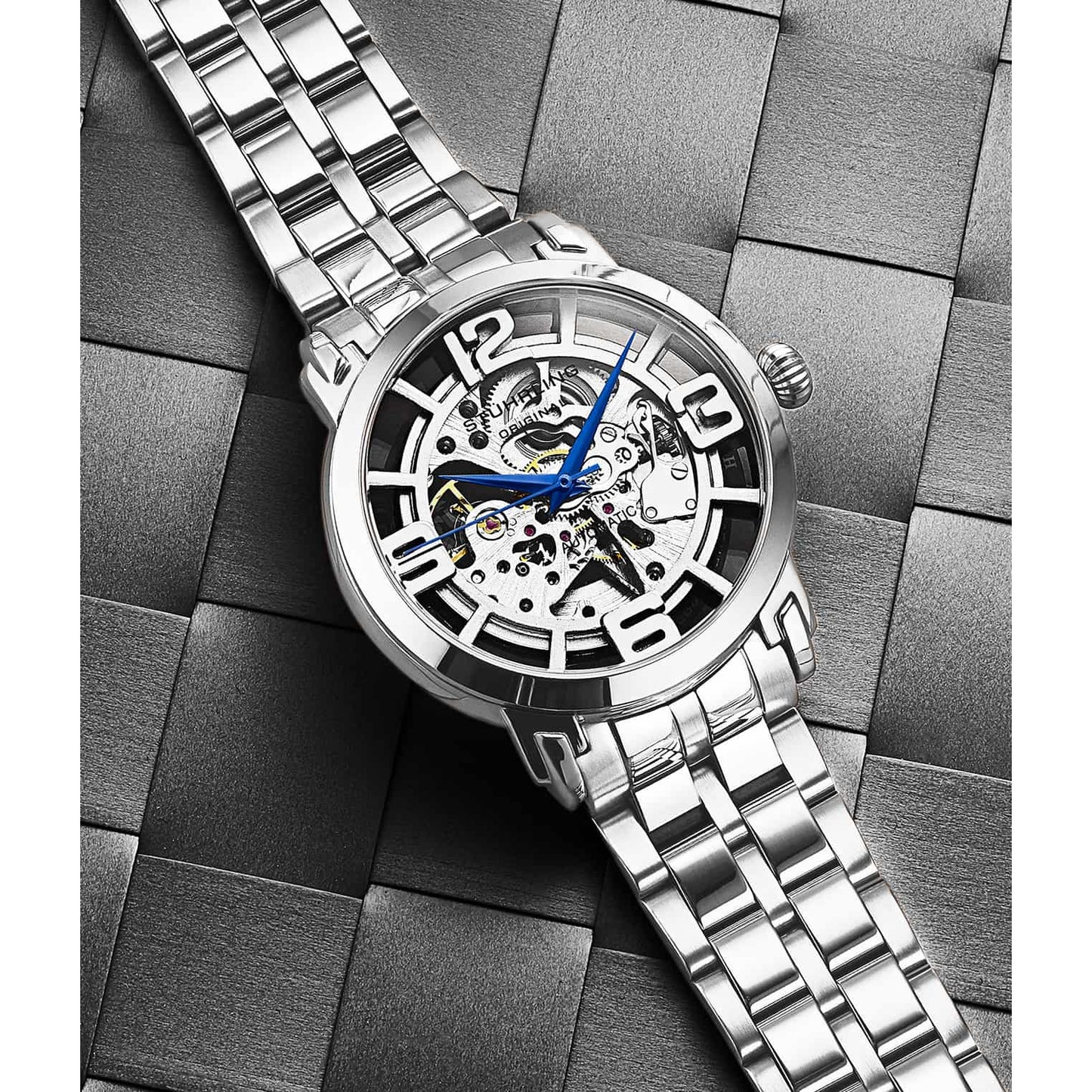 STUHRLING ORIGINAL Winchester 3964 Automatic 42 mm Skeleton Watch