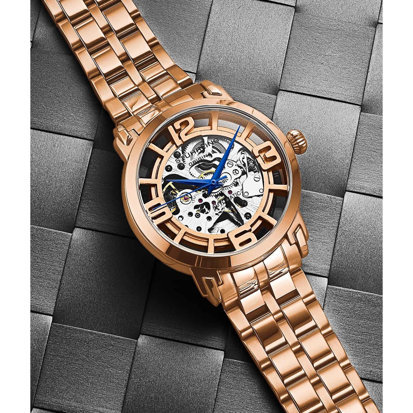 STUHRLING ORIGINAL Winchester 3964 Automatic 42 mm Skeleton Watch