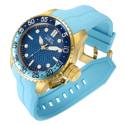 INVICTA Men's 50mm Pro Diver Chunky Baby Blue Silicone 100m Watch