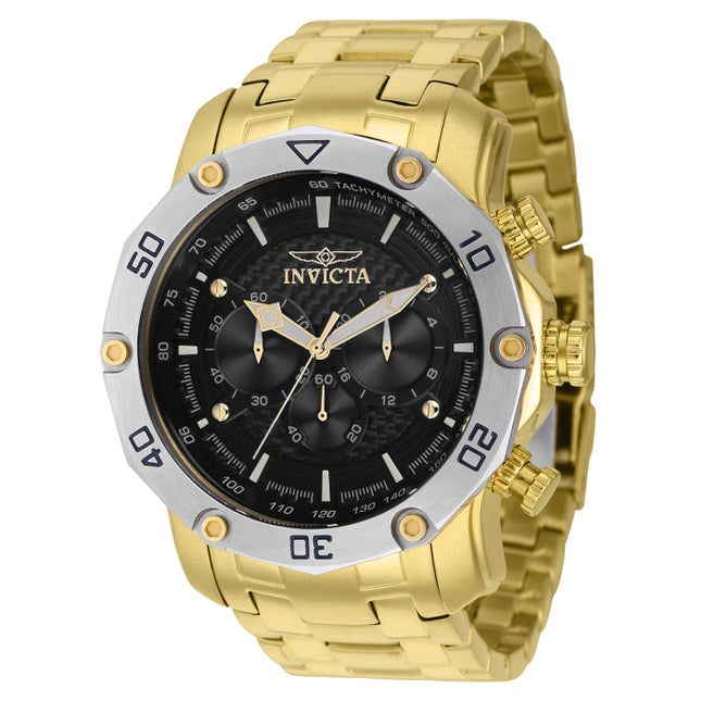 INVICTA Men's Pro Diver Colossus Marshall Chronograph 50mm Gold/Black Carbon Steel Watch