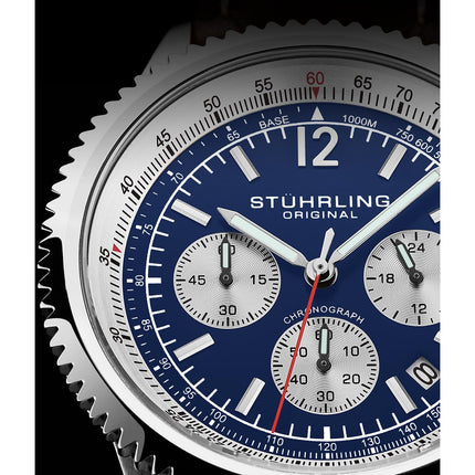 STUHRLING ORIGINAL Monacco 4015 Quartz Chronograph Watch