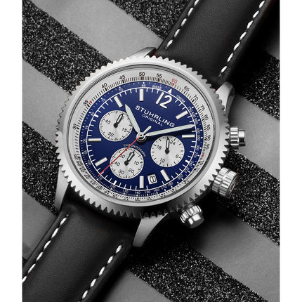 STUHRLING ORIGINAL Monacco 4015 Quartz Chronograph Watch